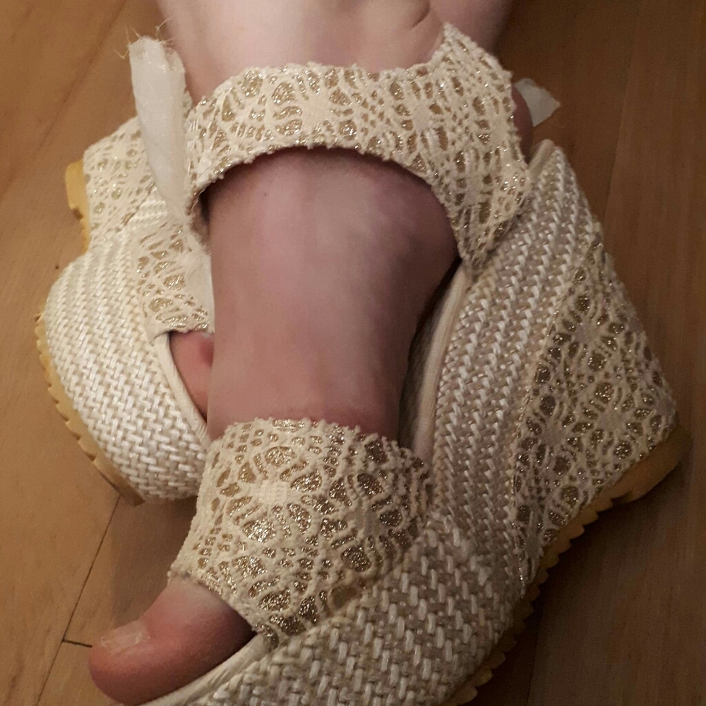 Sparkly original wedges.